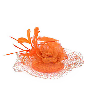 Фасинатор с цвете в оранжево Michelle снимка