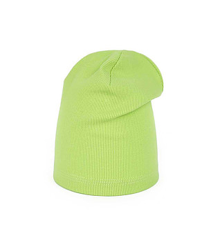 Зелена детска памучна шапка снимка