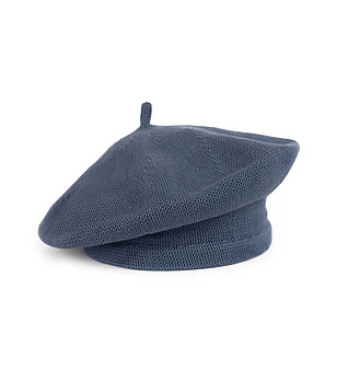 Дамска памучна барета в цвят графит снимка