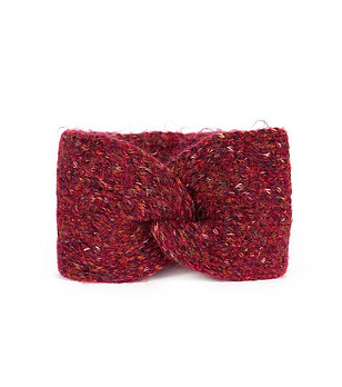 Плетена лента за глава в тъмночервено Lovely снимка