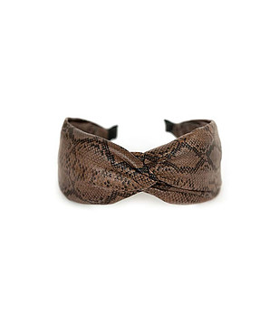 Диадема със змийски шарки в кафяви нюанси Avalon снимка