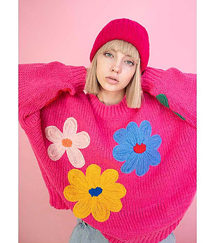 Цикламена зимна дамска шапка снимка