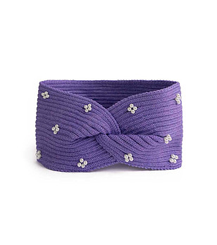 Лента за глава в лилаво с перли Alloa снимка
