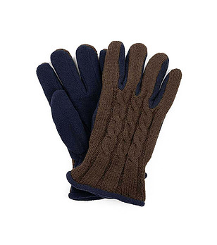 Мъжки ръкавици Adana в кафяво и тъмносиньо снимка