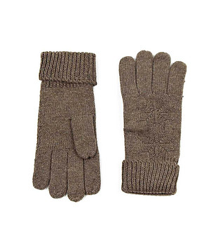 Кафяви дамски ръкавици с вълна Ufa снимка