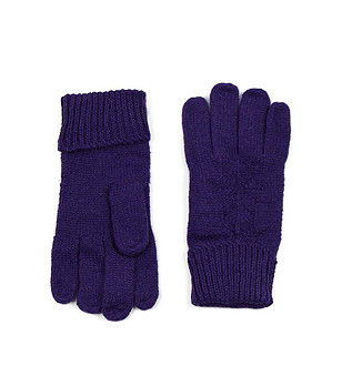 Дамски ръкавици с вълна Ufa в лилаво снимка