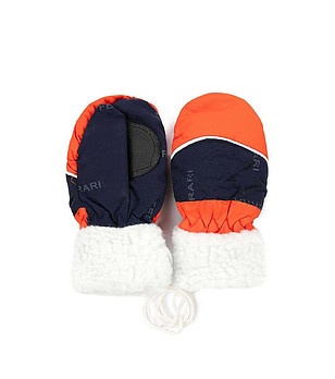 Детски ръкавици с един пръст Norton в тъмносиньо и оранжево снимка