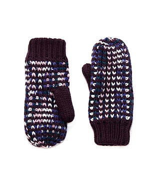 Дамски ръкавици Rotterdam в бордо и синьо снимка