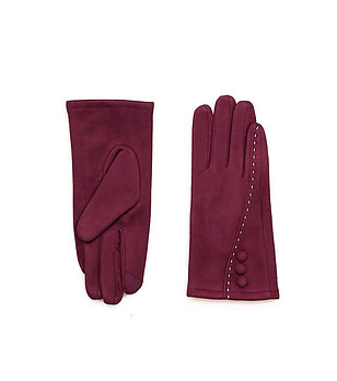 Дамски ръкавици в бургунд Strasburg снимка