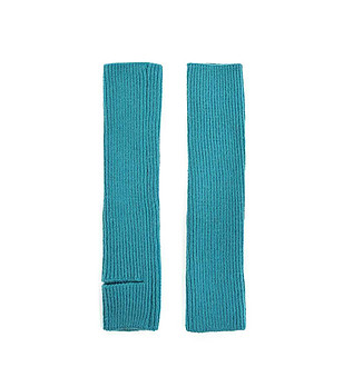 Дамски ръкавици без пръсти в тюркоаз Roslyn снимка