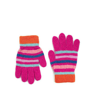 Детски ръкавици с пет пръста Fraser в розово, синьо и оранжево снимка