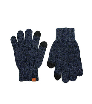 Унисекс ръкавици в черно и тъмносиньо Cortina снимка
