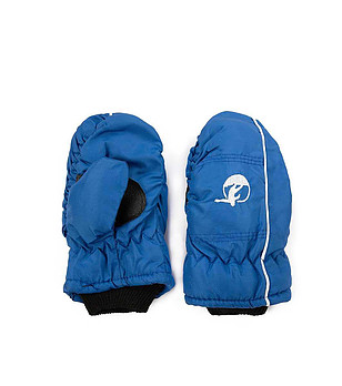 Детски сини ръкавици Norden с един пръст снимка