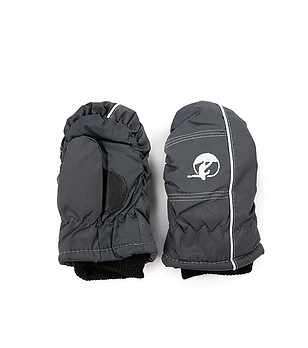 Детски ръкавици Norden в цвят графит снимка