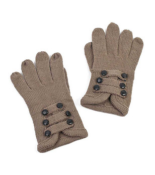 Светлокафяви дамски ръкавици Delhi снимка