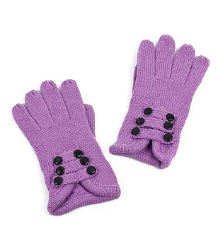 Дамски ръкавици Delhi в цвят лавандула снимка