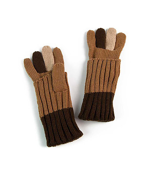 Дамски ръкавици в кафяви нюанси Dżakarta снимка