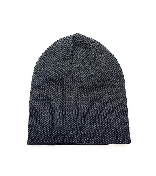 Unisex шапка в тъмносиньо и графит снимка