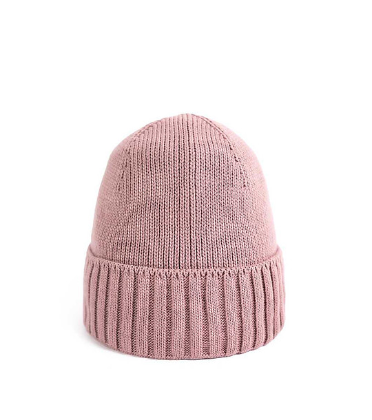 Унисекс шапка в сиво-розов нюанс снимка