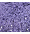 Дамска лилава ажурна барета-1 снимка