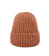 Класическа унисекс шапка в оранжев меланж-1 снимка