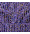 Класическа унисекс шапка в тъмнолилав меланж-3 снимка