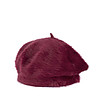 Пухкава дамска барета в бургунд с ангора-1 снимка
