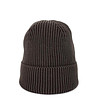 Кафява памучна унисекс зимна шапка-1 снимка