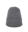 Памучна унисекс зимна шапка в цвят графит-1 снимка