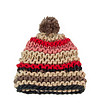 Дамска многоцветна зимна шапка с помпон-1 снимка