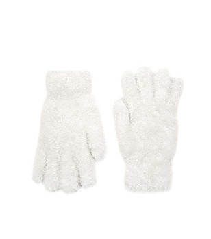 Детски пухкави ръкавици в бяло Holt снимка