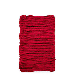 Unisex шал снуд в червено снимка