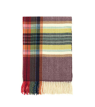 Unisex многоцветен кариран шал Cecilia снимка