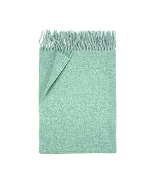 Дамски шал с ресни в тюркоаз снимка