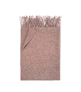 Дамски шал с ресни в цвят пепел от роза снимка