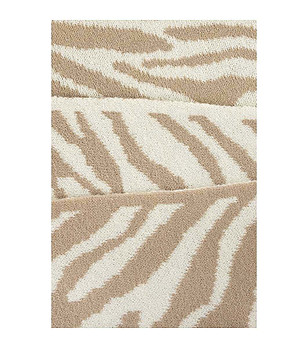 Дамски шал в бяло и бежово снимка