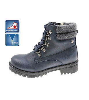 Зимни детски тъмносини боти снимка