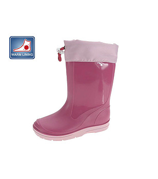 Детски гумени ботуши в цвят циклама 29-35 номер снимка