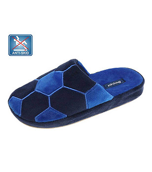 Детски чехли в сини нюанси Football снимка