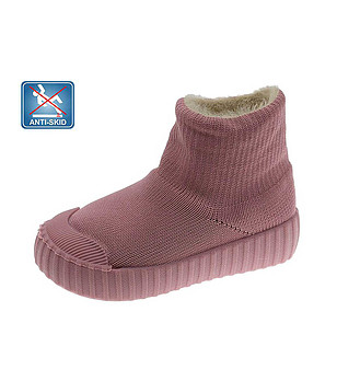 Детски високи пантофи в пепел от рози снимка