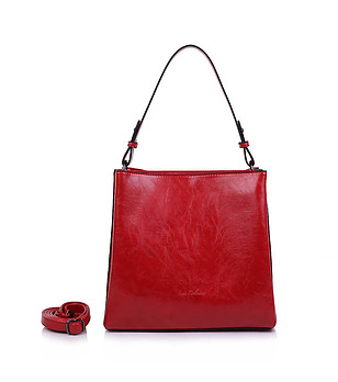 Дамска чанта в червено Iveta снимка