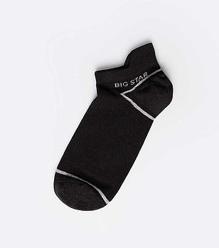 Черни мъжки чорапи за маратонки Hans снимка