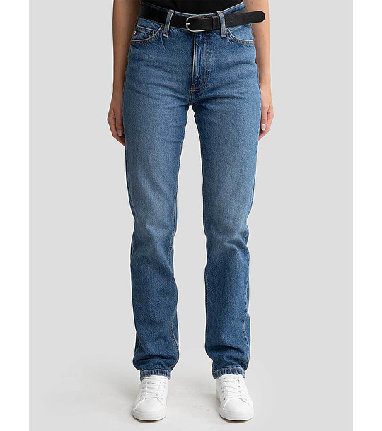 Дамски сини дънки с памук Charlotte снимка