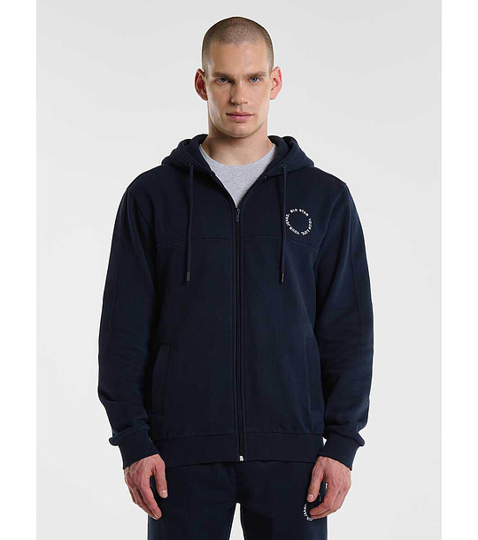 Тъмносин мъжки памучен суитшърт AJRON снимка