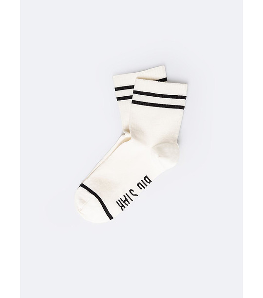 Бели мъжки чорапи Ludim снимка