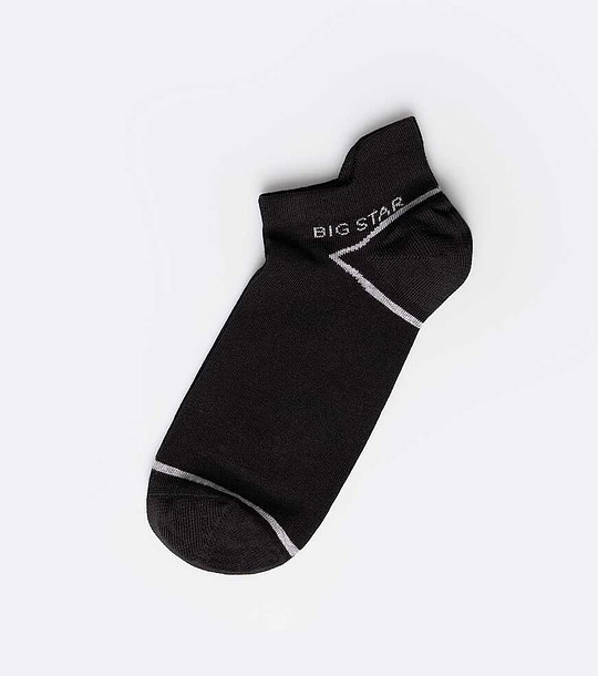 Черни мъжки чорапи за маратонки Hans снимка