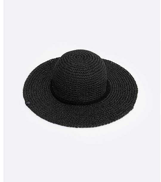 Черна дамска лятна шапка Rastia снимка