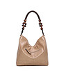 Дамска бежова чанта Eva-1 снимка