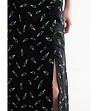 Дълга черна пола с принт DANNA-2 снимка