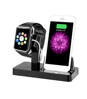 Станция за зареждане и синхронизация за iPhone и Apple смарт часовник снимка